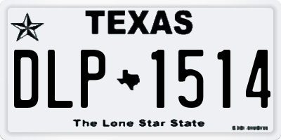 TX license plate DLP1514
