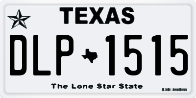 TX license plate DLP1515