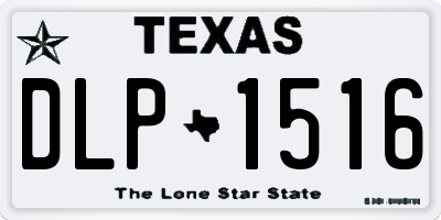 TX license plate DLP1516