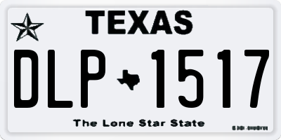TX license plate DLP1517