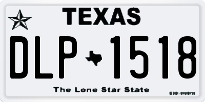 TX license plate DLP1518