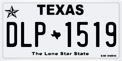 TX license plate DLP1519
