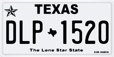 TX license plate DLP1520