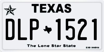 TX license plate DLP1521