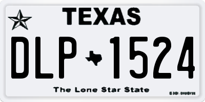 TX license plate DLP1524