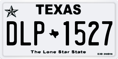 TX license plate DLP1527