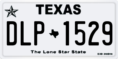 TX license plate DLP1529