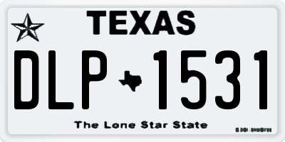 TX license plate DLP1531