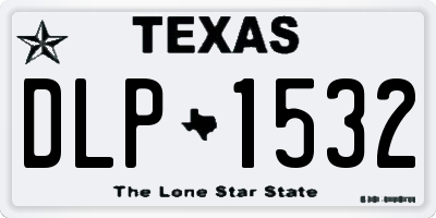 TX license plate DLP1532