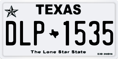 TX license plate DLP1535