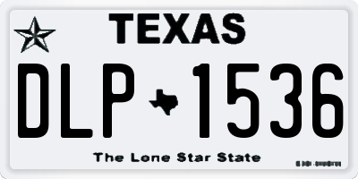 TX license plate DLP1536