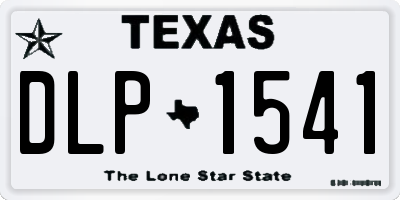 TX license plate DLP1541
