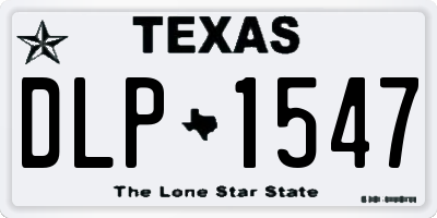 TX license plate DLP1547