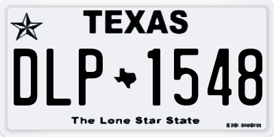 TX license plate DLP1548