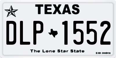TX license plate DLP1552