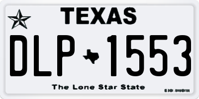 TX license plate DLP1553