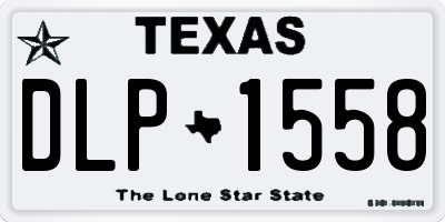 TX license plate DLP1558