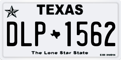 TX license plate DLP1562