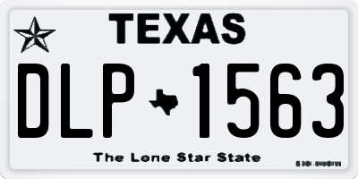 TX license plate DLP1563