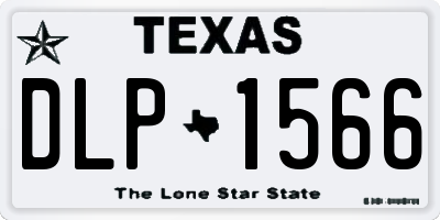 TX license plate DLP1566