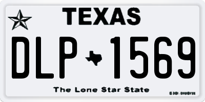 TX license plate DLP1569