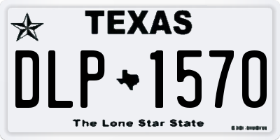 TX license plate DLP1570
