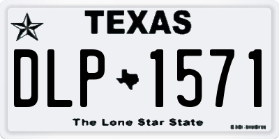 TX license plate DLP1571