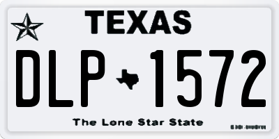 TX license plate DLP1572