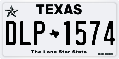 TX license plate DLP1574