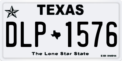 TX license plate DLP1576