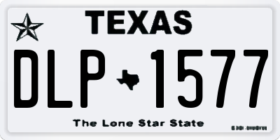 TX license plate DLP1577
