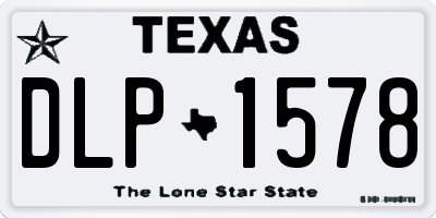 TX license plate DLP1578