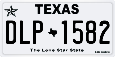 TX license plate DLP1582