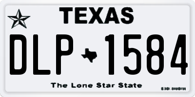TX license plate DLP1584