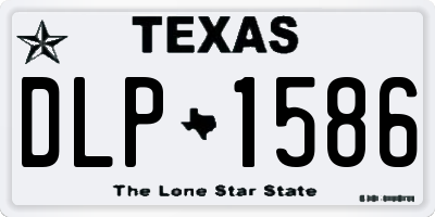 TX license plate DLP1586