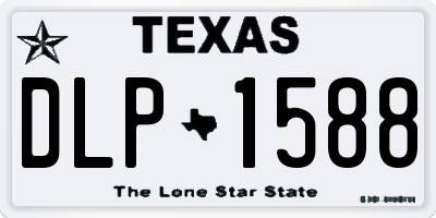 TX license plate DLP1588