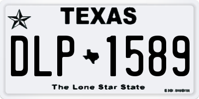 TX license plate DLP1589