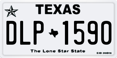 TX license plate DLP1590