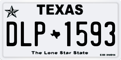 TX license plate DLP1593