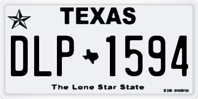 TX license plate DLP1594