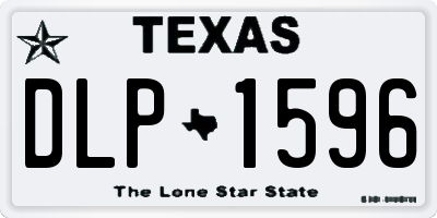 TX license plate DLP1596