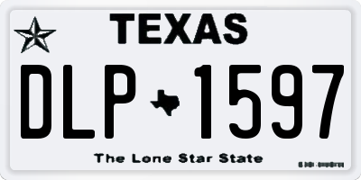 TX license plate DLP1597