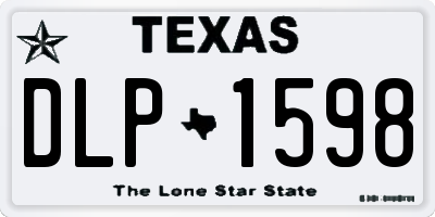 TX license plate DLP1598