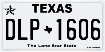TX license plate DLP1606