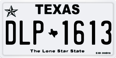 TX license plate DLP1613