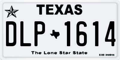 TX license plate DLP1614