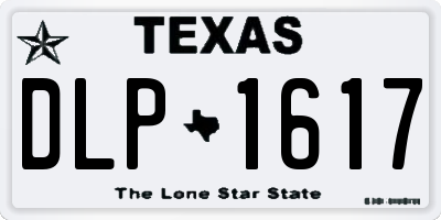 TX license plate DLP1617