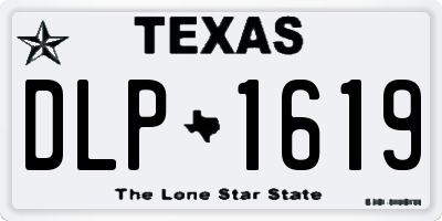 TX license plate DLP1619