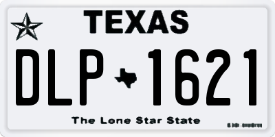 TX license plate DLP1621