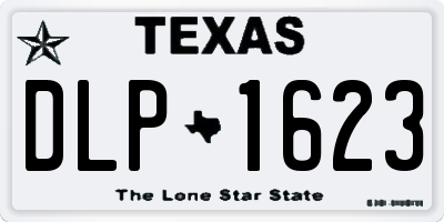 TX license plate DLP1623